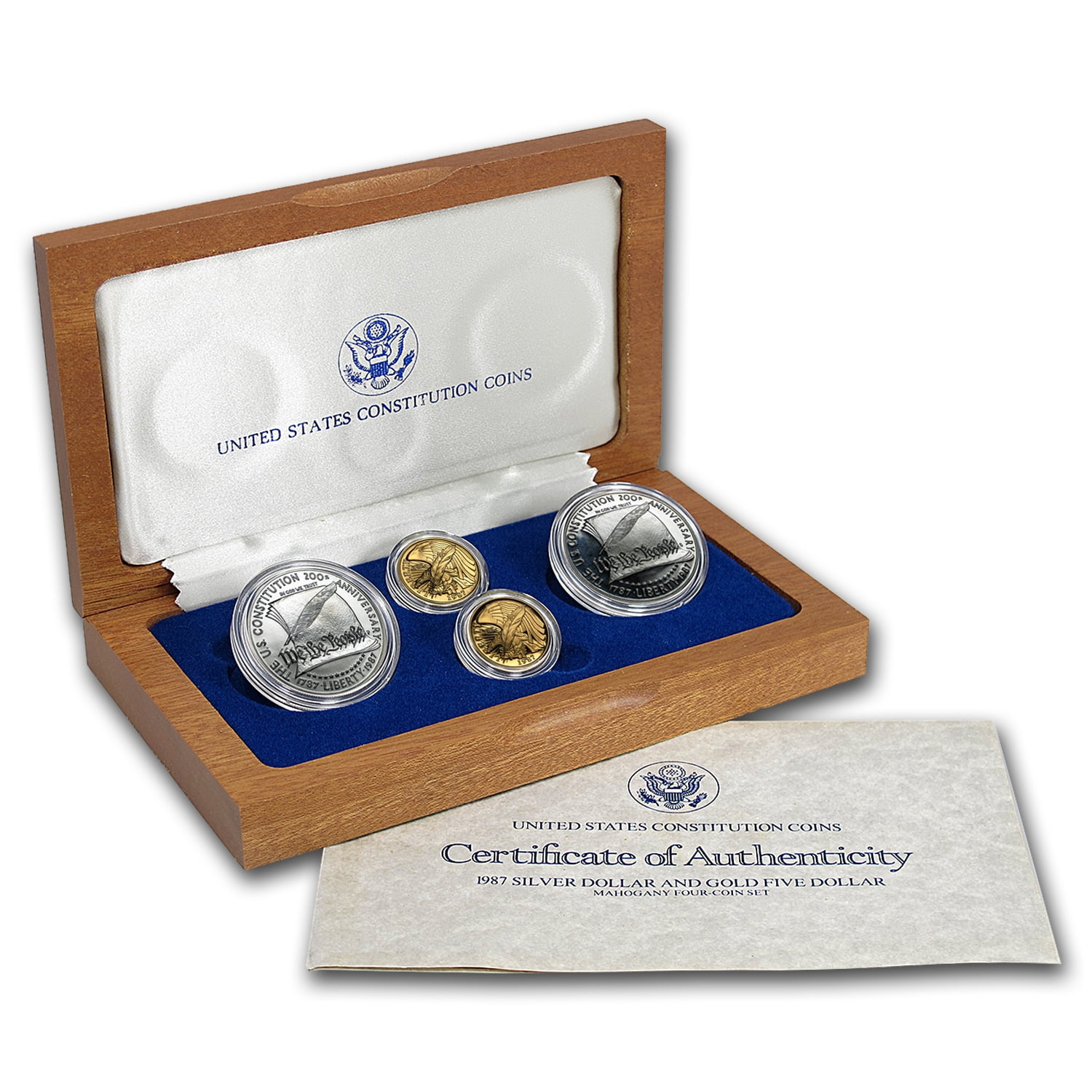 United states constitution coins アーロンさん用 1987 United States Constitution 4 Coin Set - 2 Silver