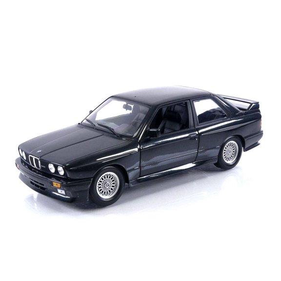 1987 BMW M3 Street Black Metallic 1/18 Diecast Model Car by Minichamps