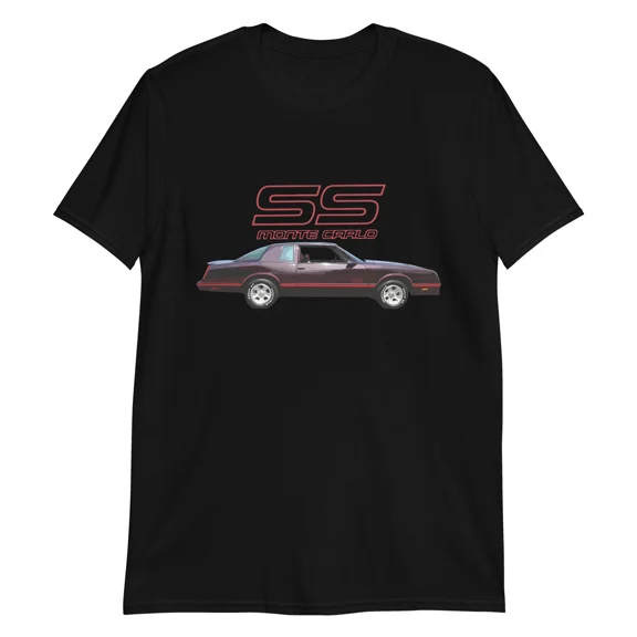 1987 Chevy Monte Carlo SS Aerocoupe Burgundy Classic Car T-Shirt
