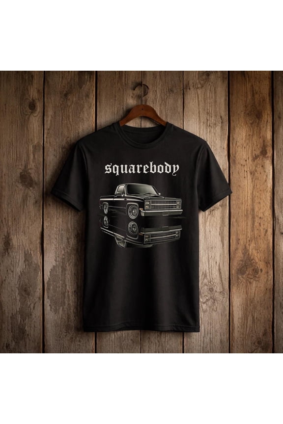 1987 Chevy Silverado Square Body Lowrider Truck T-Shirt
