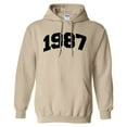 thumbnail image 1 of 1987 College Style Hoodie Sweatshirt Unisex 2X-Large Sand, 1 of 5