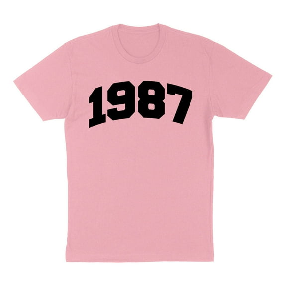 1987 College Style Shirt Unisex 2X-Large Pink