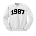 thumbnail image 1 of 1987 College Style Sweatshirt Unisex Medium White, 1 of 5