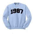 thumbnail image 1 of 1987 College Style Sweatshirt Unisex X-Large Light Blue, 1 of 5