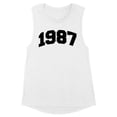 thumbnail image 1 of 1987 College Style Women's Muscle Tank Large White, 1 of 5