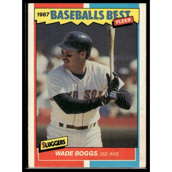 1987 Fleer Baseball's Best Sluggers vs. Pitchers Wade Boggs #4