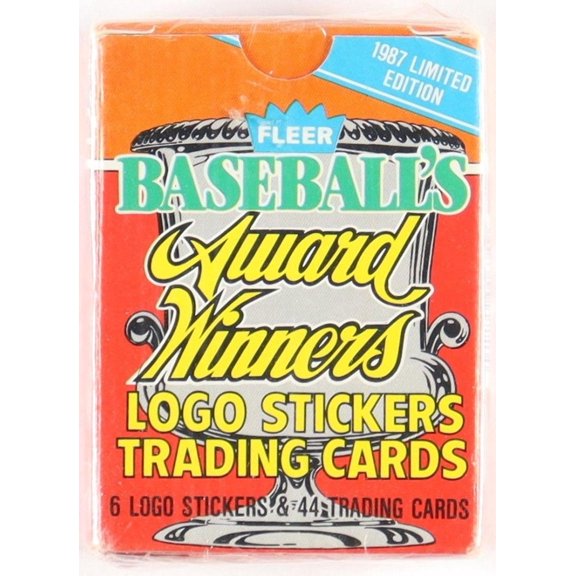 1987 Fleer Limited Edition MLB World Series Sticker Checklist Rookie 44 Card Box Set