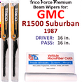 thumbnail image 1 of 1987 GMC R1500 Suburban Performance Beam Wipers (Set of 2), 1 of 3