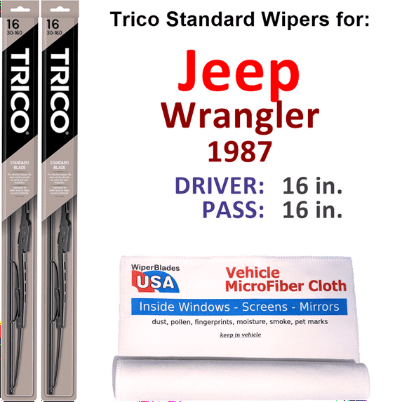 1987 Jeep Wrangler Wiper Blades (Set of 2)