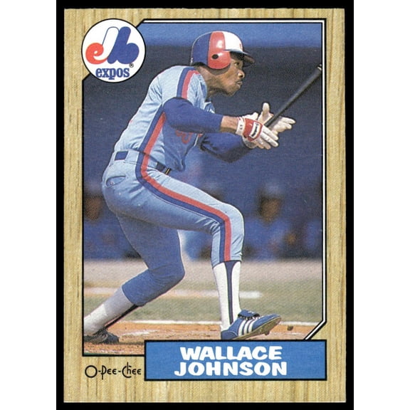 1987 O-Pee-Chee Baseball Wallace Johnson Montreal Expos #234