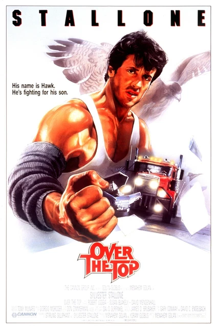 1987 Over The Top Movie Poster Sylvester Stallone Robert Loggia Funk ...
