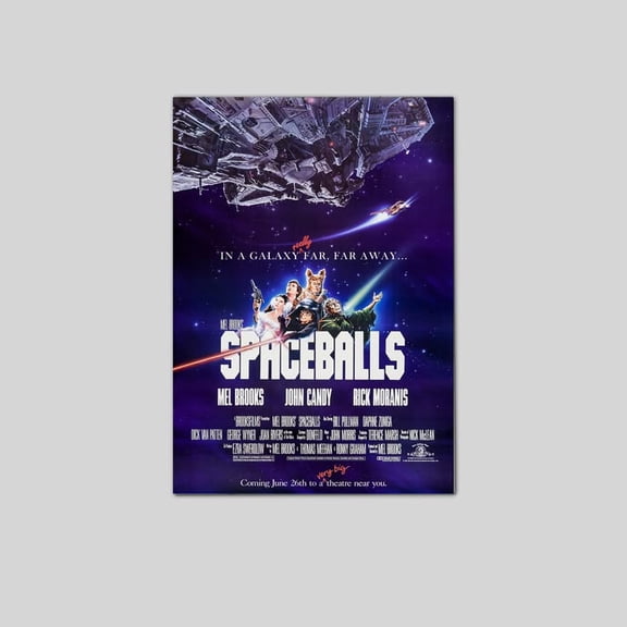 1987 Spaceballs Movie Poster Dark Helmet Lone Starr Vespa Barf Yogurt Poster Size 24''x36'' Googate