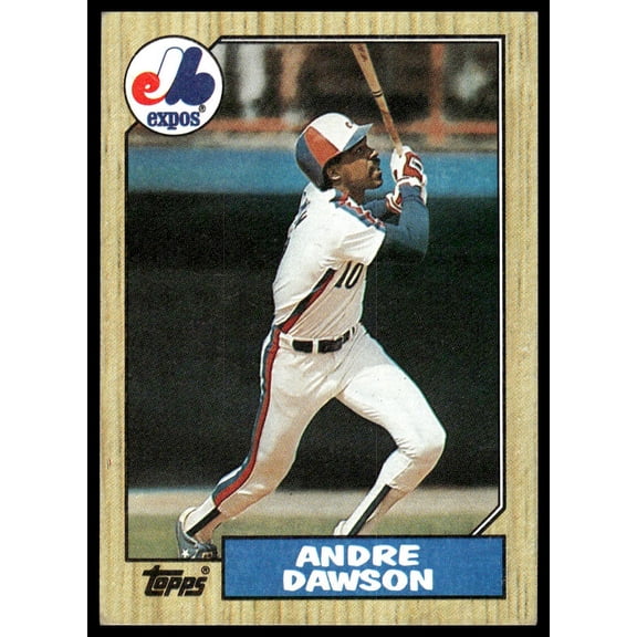 1987 Topps Andre Dawson #345 Montreal Expos MLB Baseball Trading Card