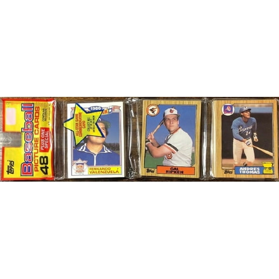 1987 Topps Factory Sealed Baseball Card Rack Pack (Includes 49 Topps Trading Cards)