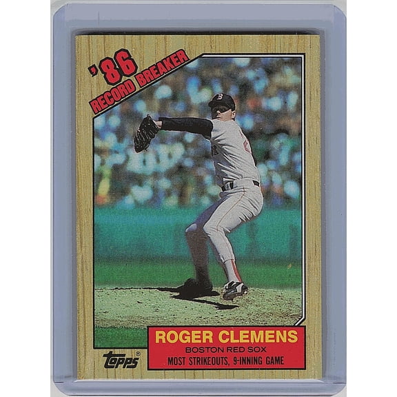 1987 Topps Roger Clemens #1 Boston Red Sox Baseball Card