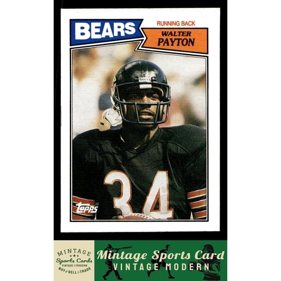 1987 Topps Walter Payton Chicago Bears #46 Football Card