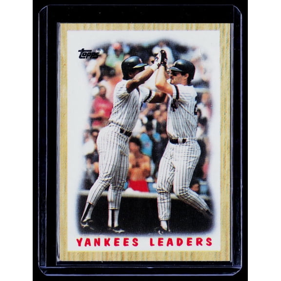 1987 Topps Yankees Leaders #406 New York Yankees Baseball Card