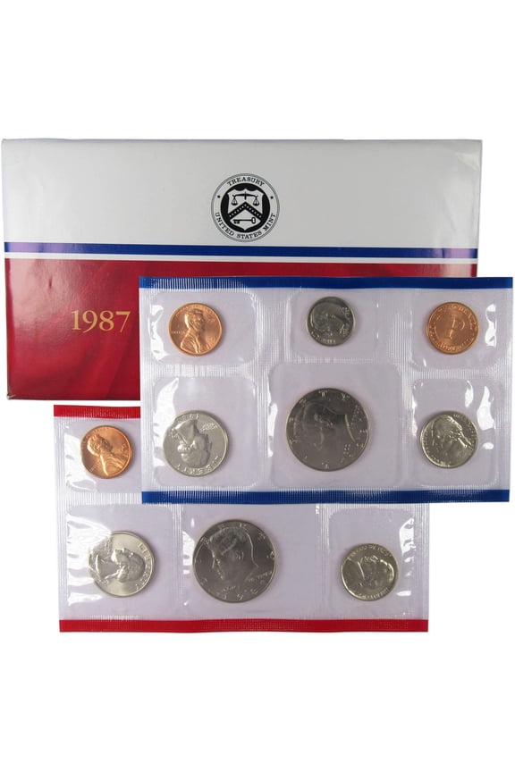 1987 Uncirculated Coin Set U.S Mint Original Government Packaging OGP