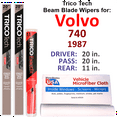 thumbnail image 1 of 1987 Volvo 740 Beam Blade Wipers (Set of 3) w/Rear Wiper, 1 of 3