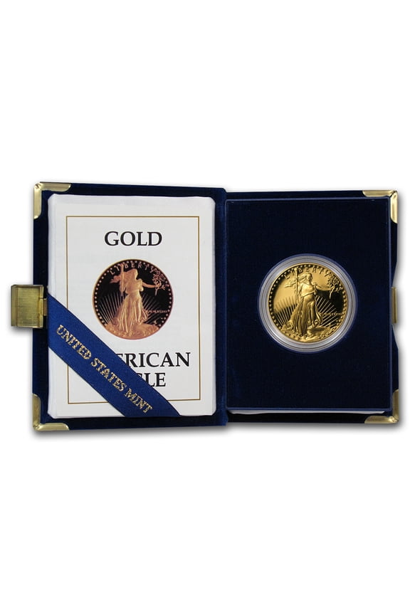 1987-W 1 oz Proof American Gold Eagle (w/Box & COA)