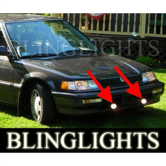 1988 1989 1990 1991 Honda Civic Sedan Hatch Wagon STD DX LX EX Xenon Fog Lamps Driving Lights Kit