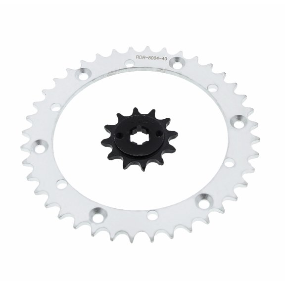 1988-1990 Yamaha YFS 200 Blaster 12 Tooth Front & 40 Tooth Rear Silver Sprocket