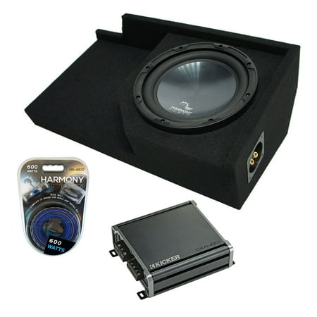1988-1998 GMC Sierra Ext Cab Truck Harmony R104 Single 10" Sub Box & CXA400.1