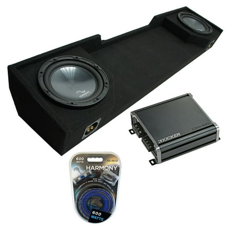 1988-1998 GMC Sierra Ext Cab Truck Harmony R124 Dual 12" Sub Box & CXA400.1 Amp