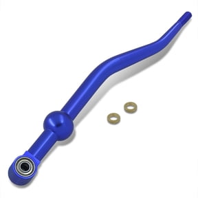 For 1988-2000 Honda Civic / 1988-1991 Honda CRX / 1993-1997 Honda Del Sol / 1990-2001 Acura Integra Manual Transmission Billet Aluminum Dual Bend Short Throw Shifter Stick (Blue) - M/T DC2 EG EK