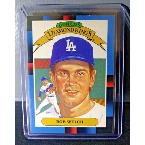 1988 Bob Welch Donruss Diamond Kings #24 Baseball Card