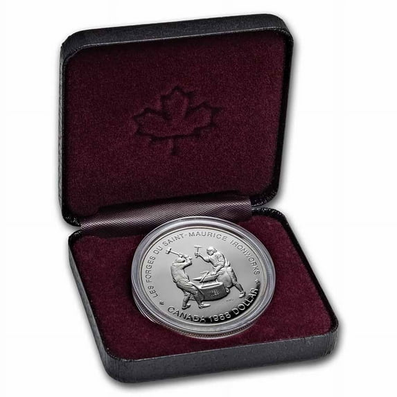1988 Canada Silver Dollar Proof (Saint-Maurice Ironworks w/OGP)