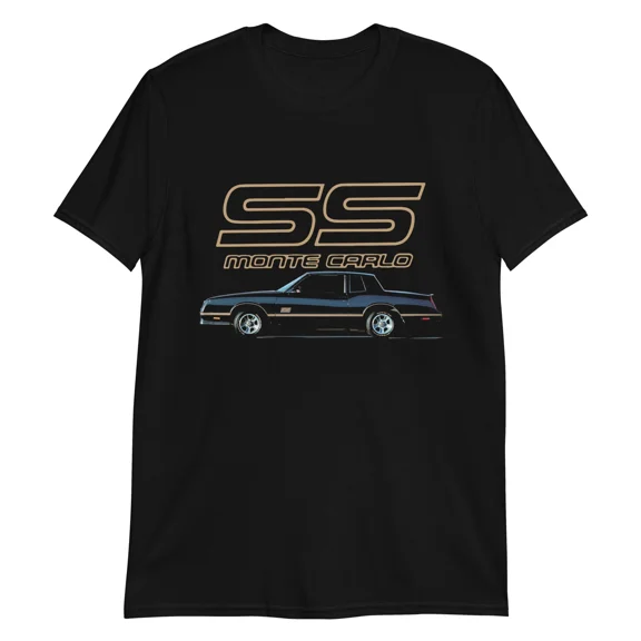 1988 Chevy Monte Carlo SS Black & Gold Classic car T-Shirt