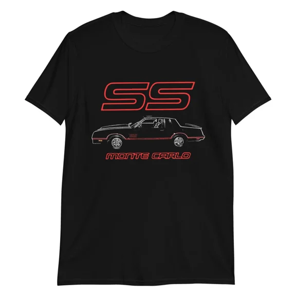 1988 Chevy Monte Carlo SS Classic Car Gift Short-Sleeve Unisex T-Shirt