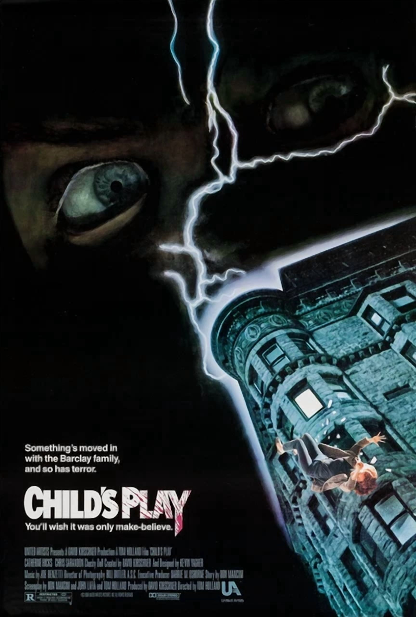 1988 Childs Play Movie Poster Chucky Andy Barclay My Buddy Good Guys ...