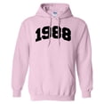 thumbnail image 1 of 1988 College Style Hoodie Sweatshirt Unisex 4X-Large Pink, 1 of 5