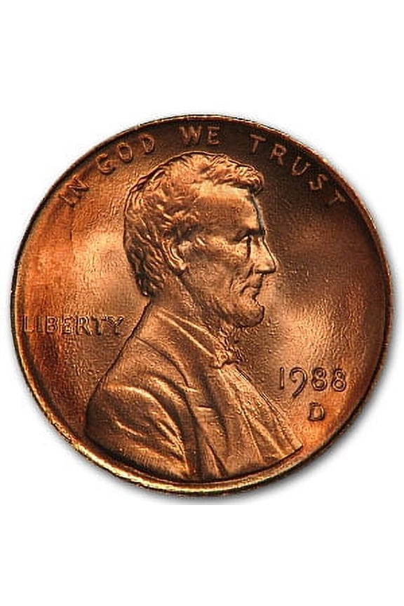 1988-D Lincoln Cent BU (Red)