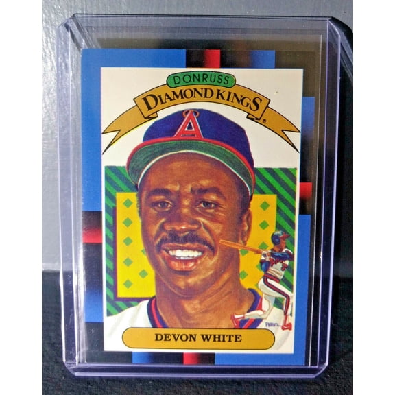 1988 Devon White Donruss Diamond Kings #8 Baseball Card