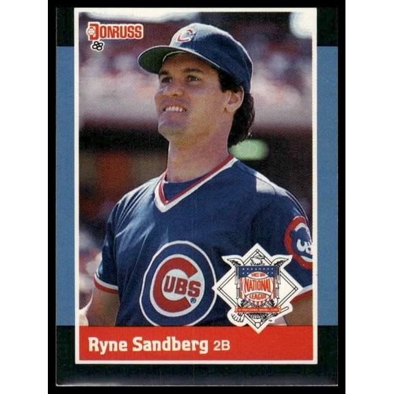 1988 Donruss All-Stars Ryne Sandberg Chicago Cubs #35 Baseball Card Very Good