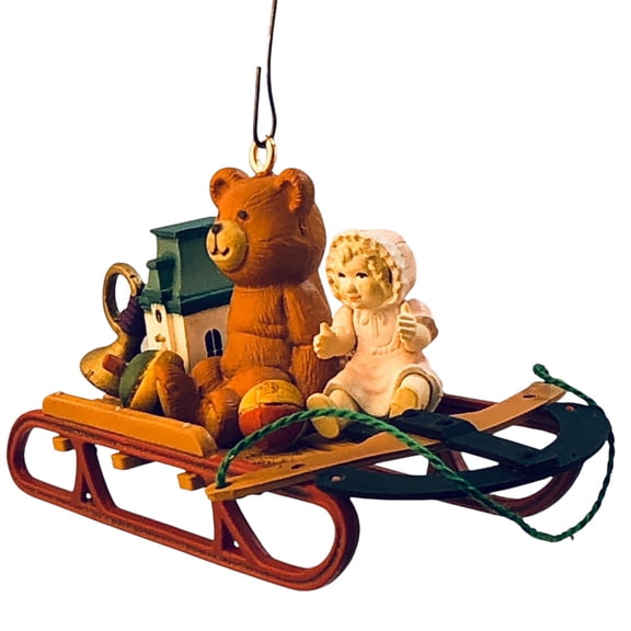 1988 Favorite Things Teddy Bear (Heirloom) Carlton Cards Christmas Tree Ornament 102344-6