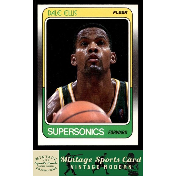 1988 Fleer NBA Basketball Card Dale Ellis #107 Seattle SuperSonics NM MT