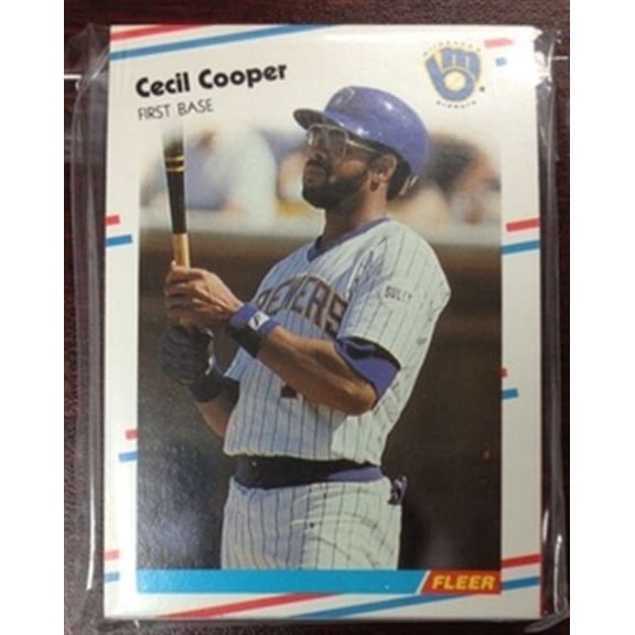 1988 Fleer Milwaukee Brewers Team Set 24 Cards NM-MT