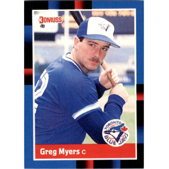 1988 Greg Myers Donruss Baseball Card #624