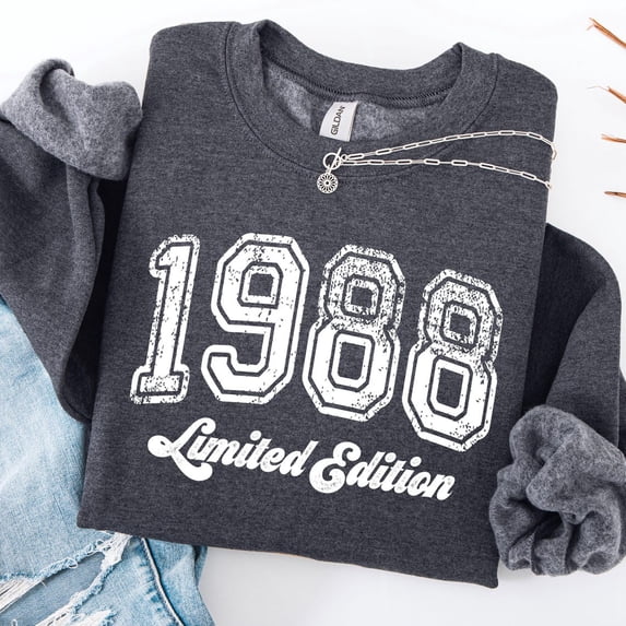 1988 Limited Edition Sweatshirt: Vintage 80S Birthday Tshirt All Size S-5XL
