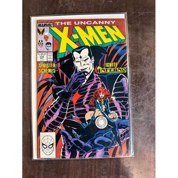1988 Marvel The Uncanny X-Men #239 Havok Mister Sinister Madelyne Pryor Card