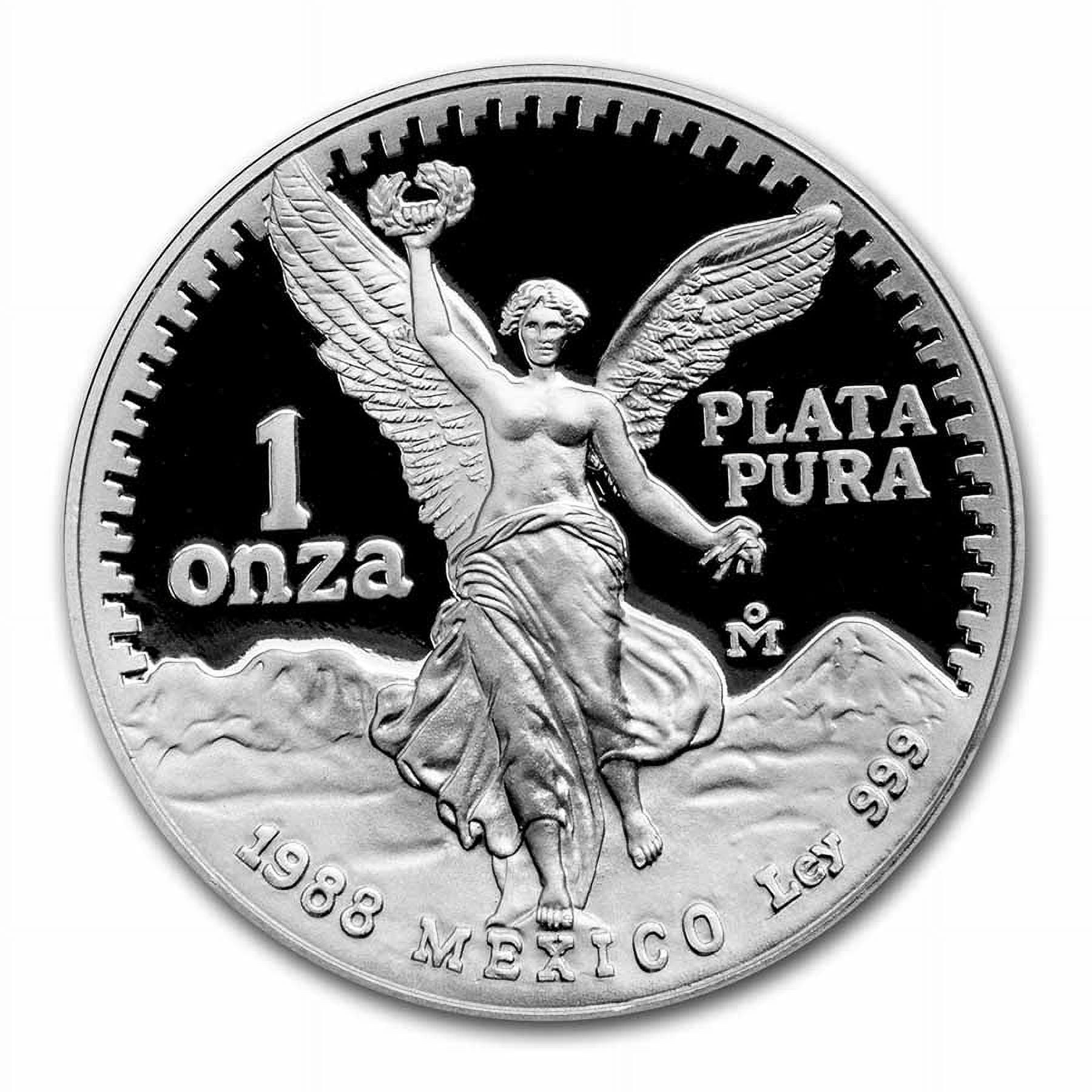 1988 Mexico 1 oz Silver Libertad Proof (w/Box & COA) - Walmart.com