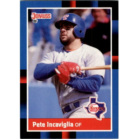 1988 Pete Incaviglia Donruss Baseball Card #304