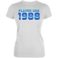 thumbnail image 1 of 1988 Player One Birthday Juniors Soft T Shirt White X-LG, 1 of 1