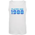 thumbnail image 1 of 1988 Player One Birthday Mens Tank Top White LG, 1 of 1