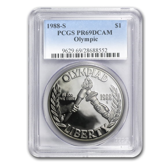 1988-S Olympic $1 Silver Commem PR-69 PCGS