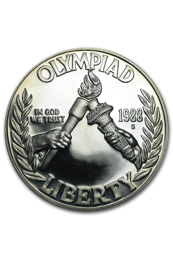 1988-S Olympic $1 Silver Commem Proof (Capsule Only)